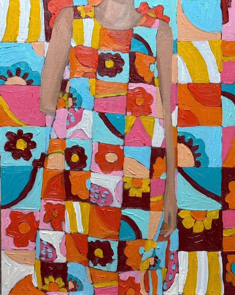 Debbie Rose Miller's "off the wall" series display.